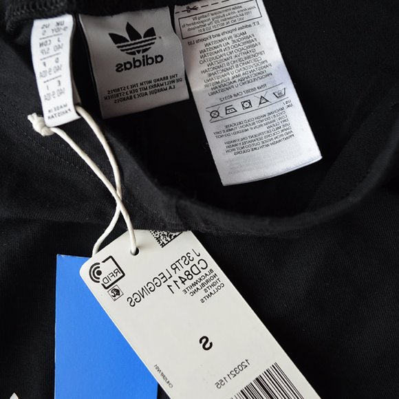 Adidas Girl's Leggings NWT Small 9-10 y.o. - Picture 2 of 2